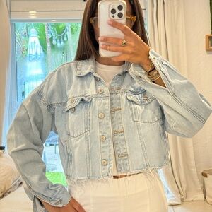 Forever 21 Light Blue Jean Jacket